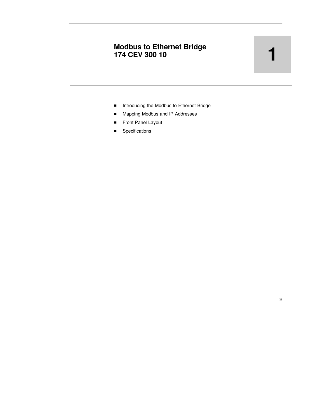 Quantum 890 USE 155 manual Modbus to Ethernet Bridge CEV 300 