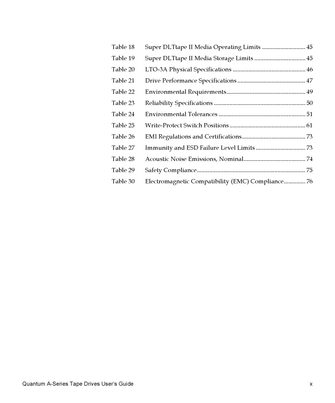 Quantum manual Quantum A-Series Tape Drives User’s Guide 