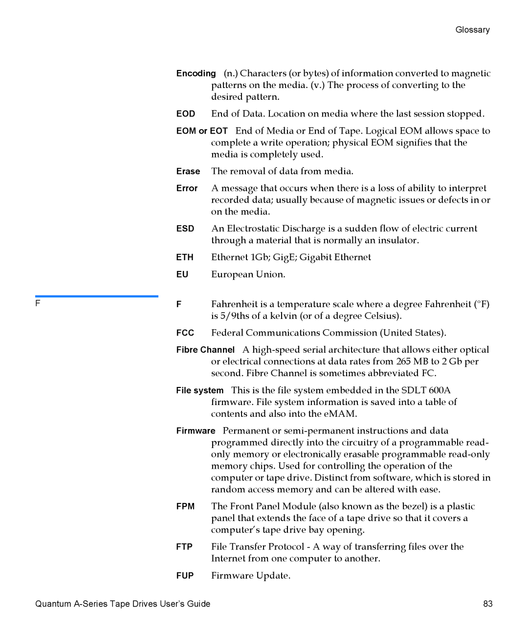 Quantum A-Series manual Eod 