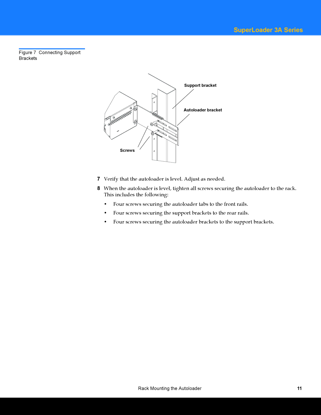 Quantum Audio 3A Series quick start Connecting Support Brackets 