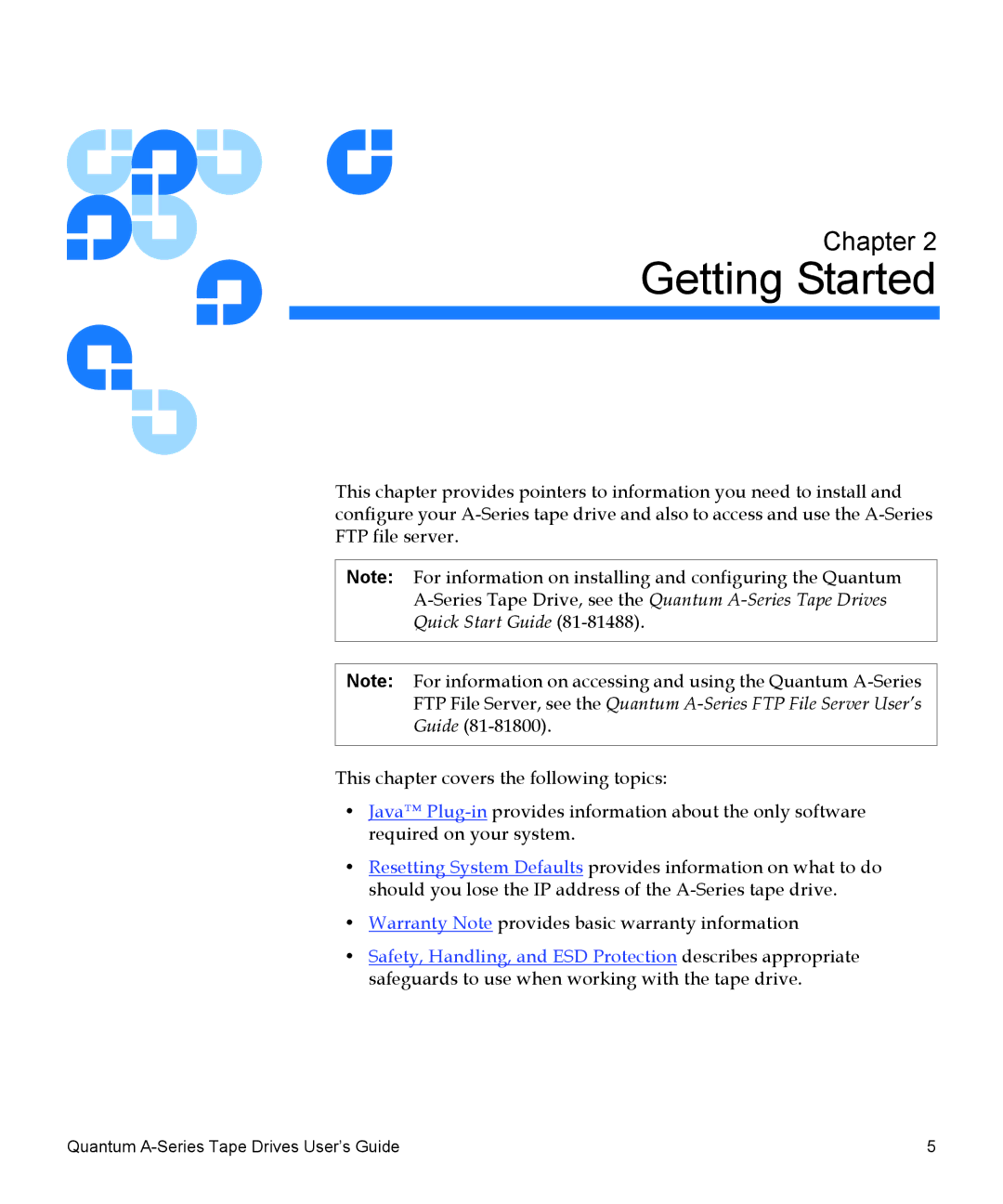 Quantum Audio A-Series manual Getting Started 