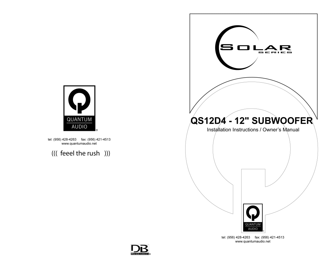 Quantum Audio qs12d4 manual 