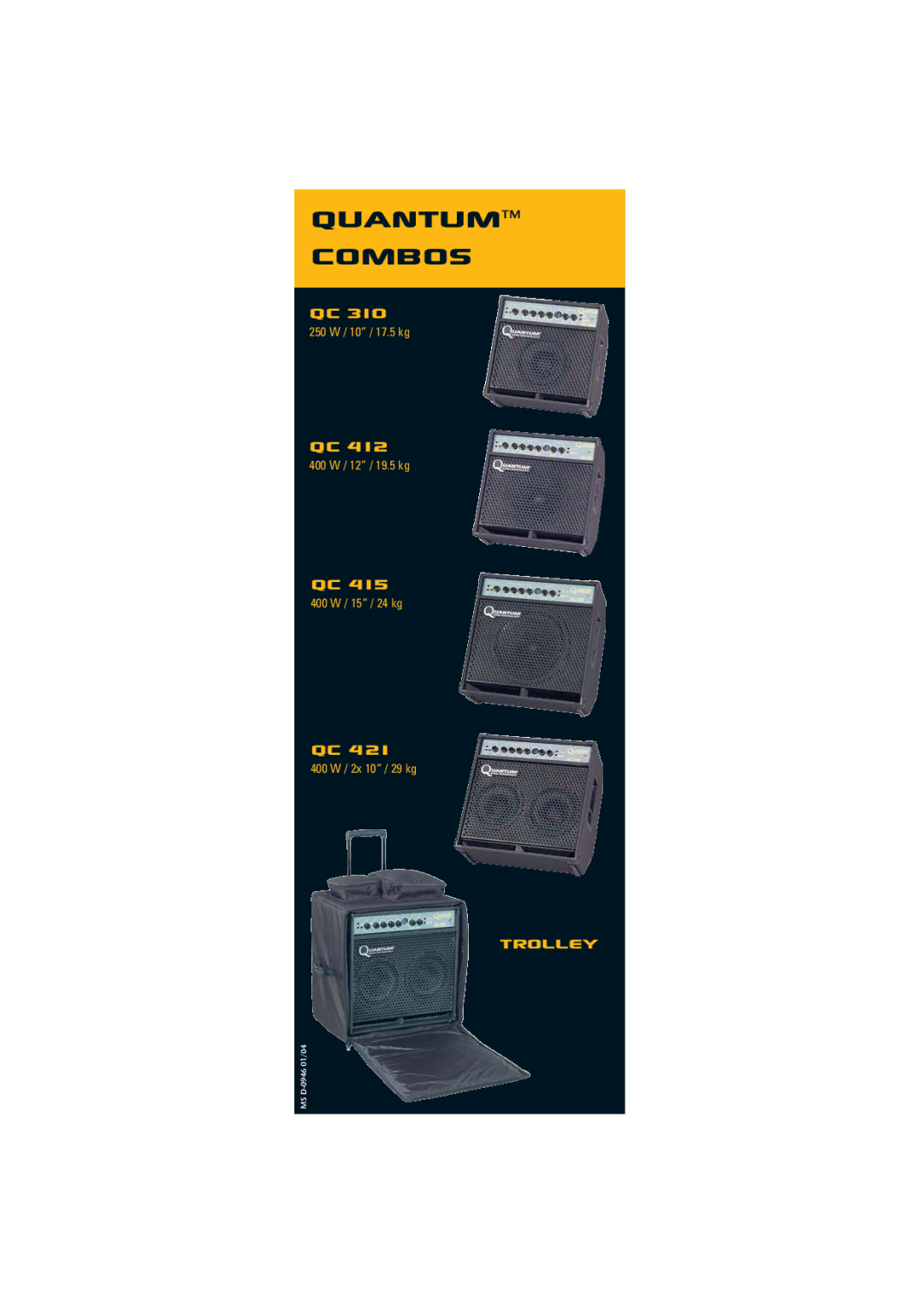 Quantum Audio Speaker manual Quantum Combos 