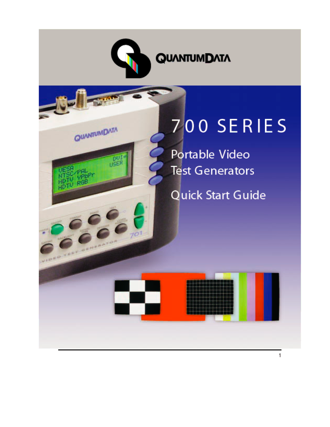 Quantum Data 700 Series manual 