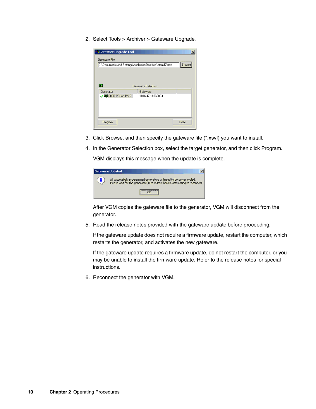 Quantum Data 802R-PCI manual Operating Procedures 