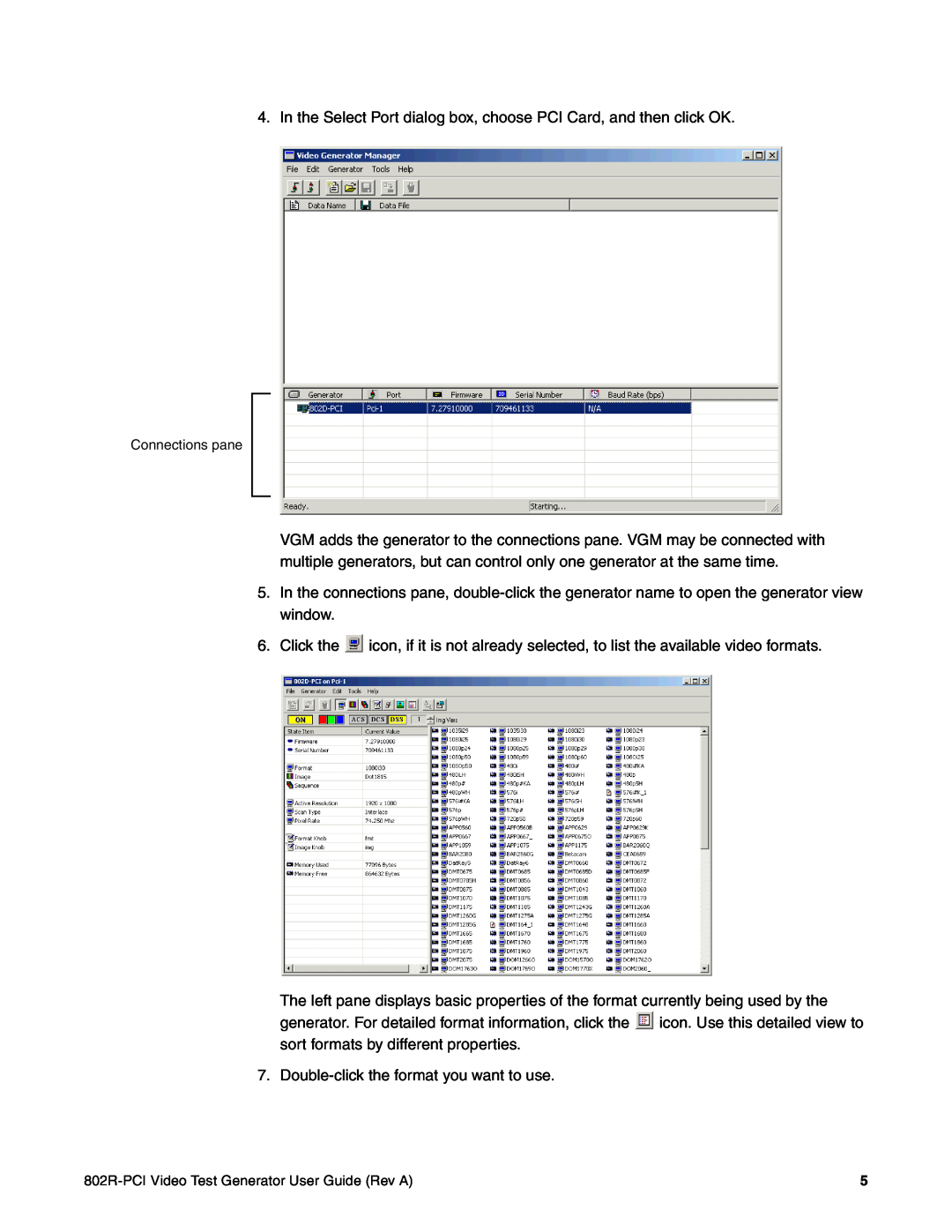 Quantum Data 802R-PCI manual In the Select Port dialog box, choose PCI Card, and then click OK 