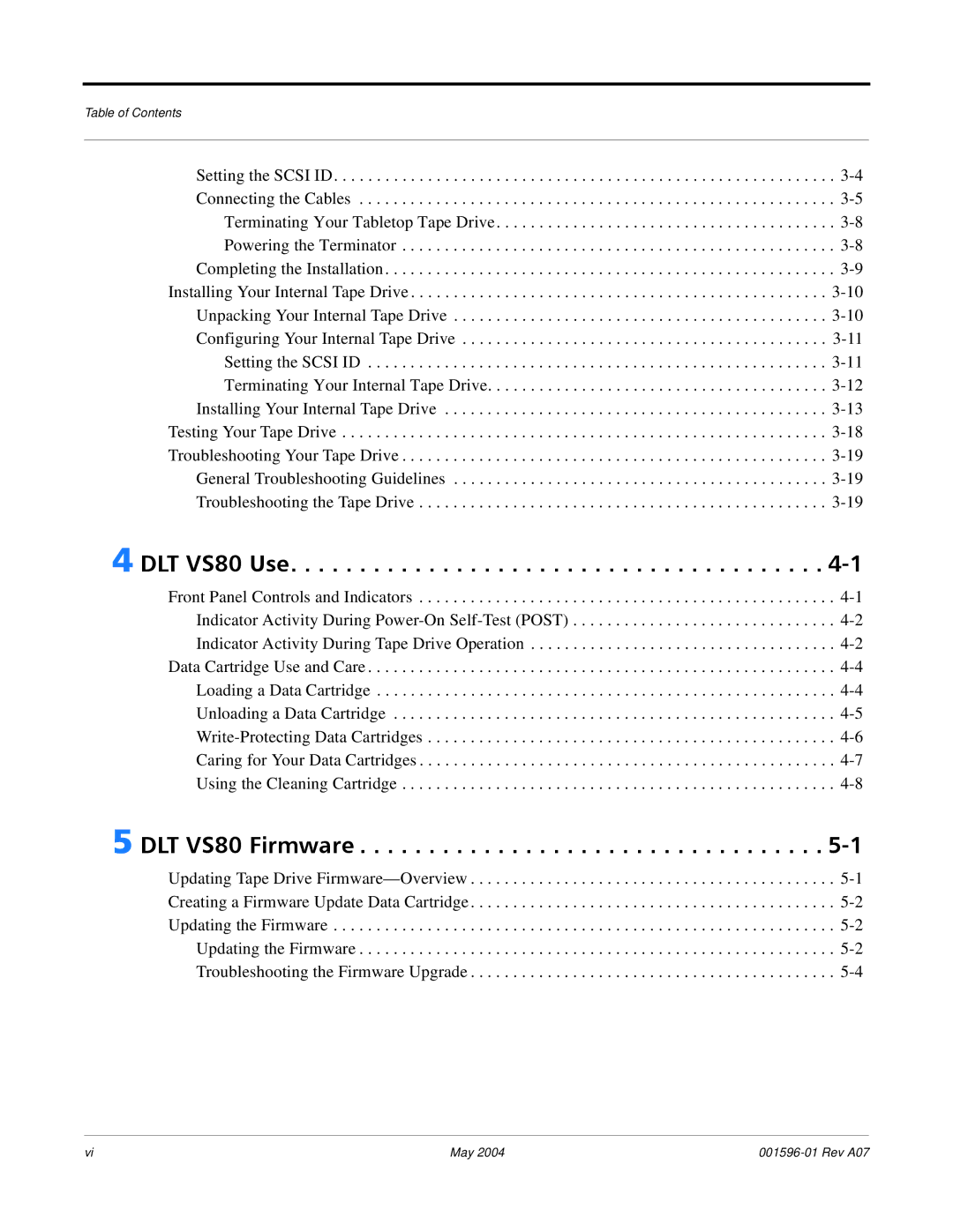 Quantum manual DLT VS80 Use 