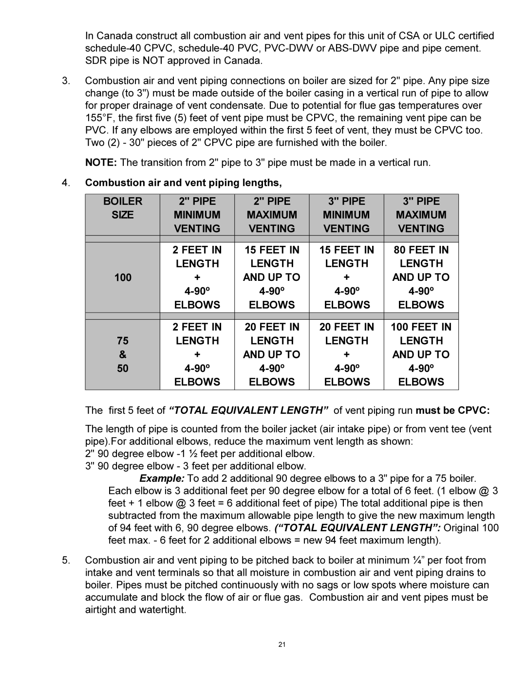 Quantum GAS-FIRED BOILERS installation instructions 