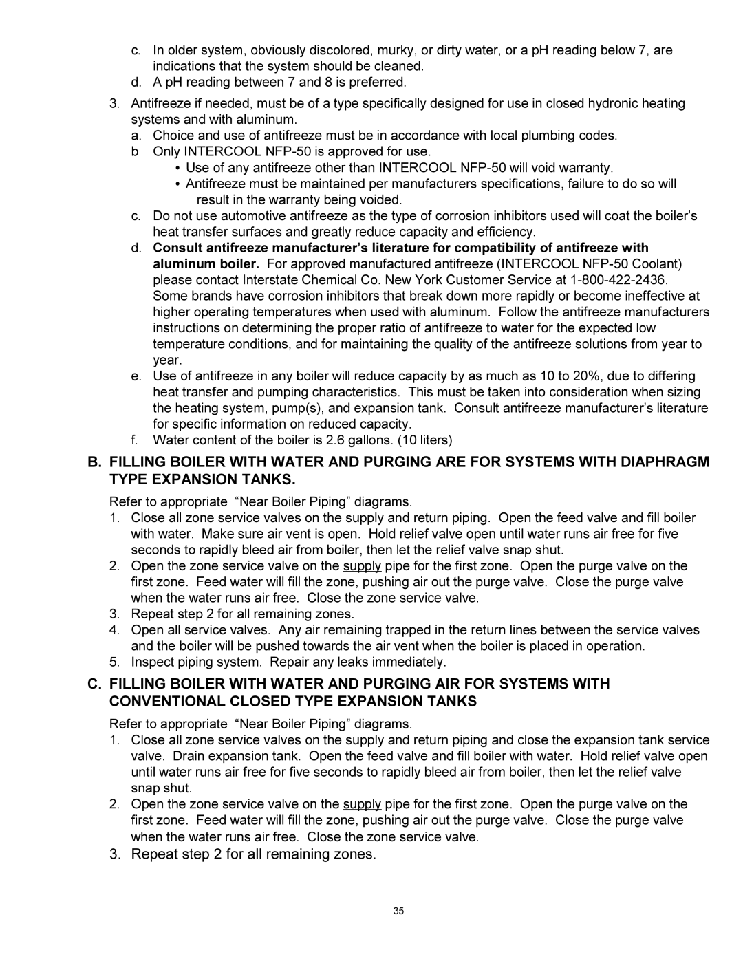 Quantum GAS-FIRED BOILERS installation instructions Repeat for all remaining zones 