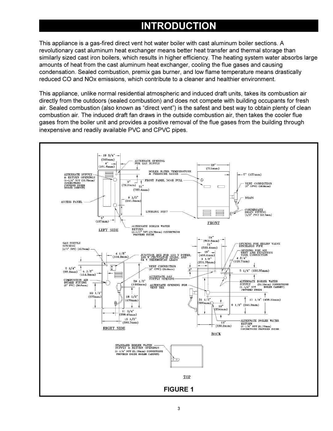 Quantum GAS-FIRED BOILERS installation instructions Introduction 