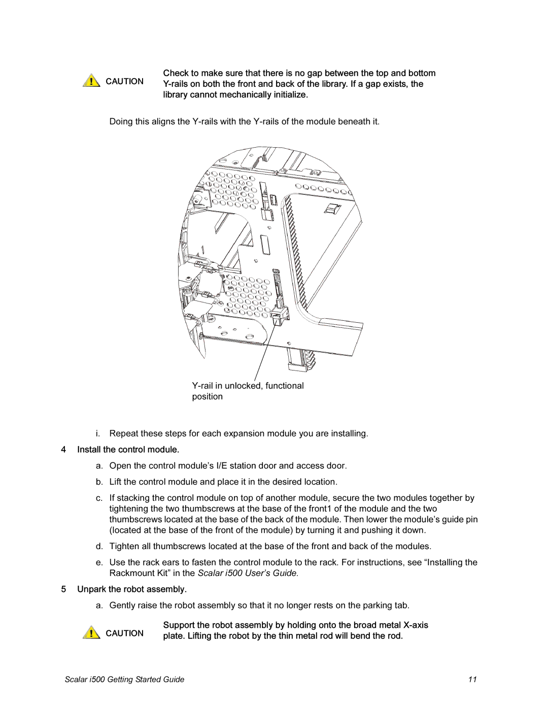 Quantum manual Scalar i500 Getting Started Guide 