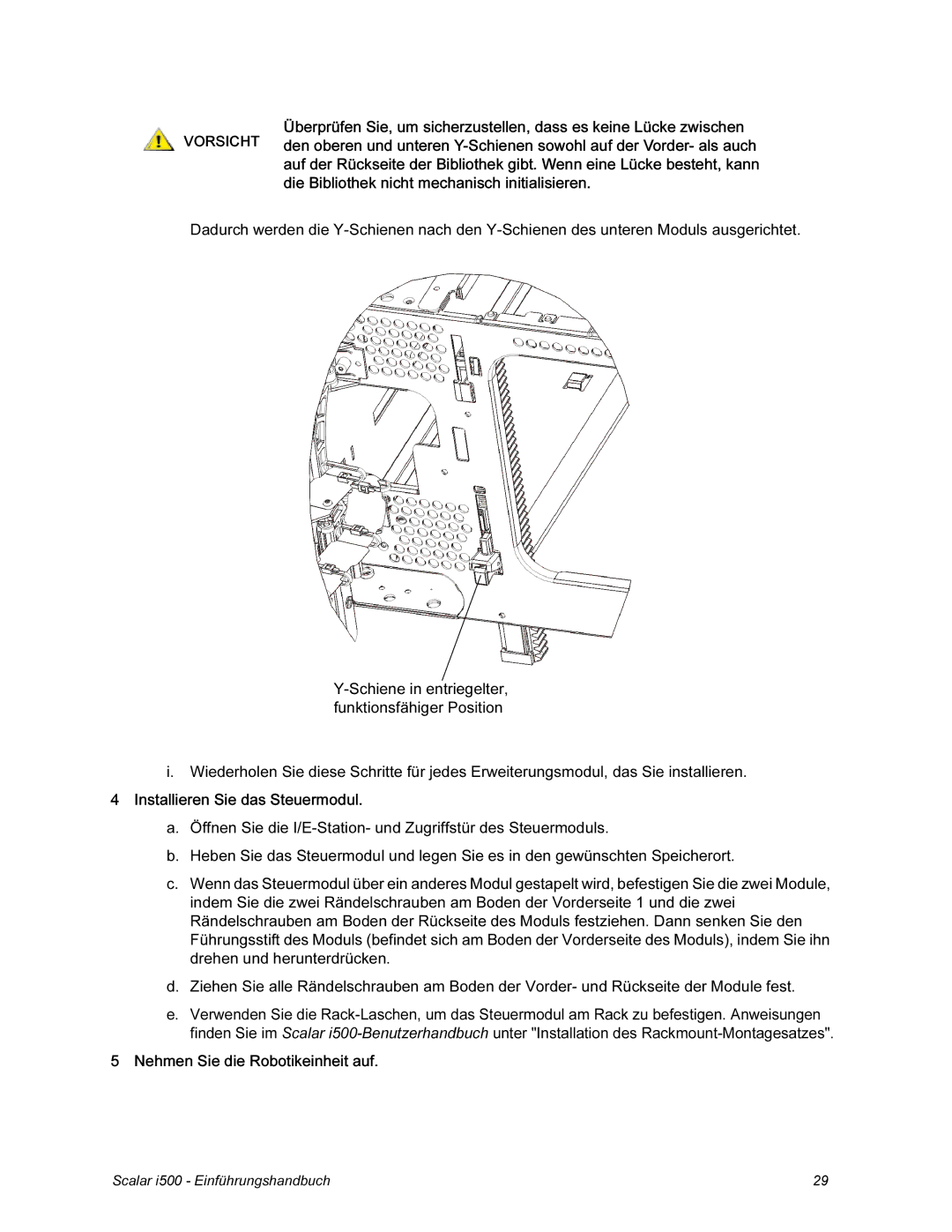 Quantum manual Scalar i500 Einführungshandbuch 