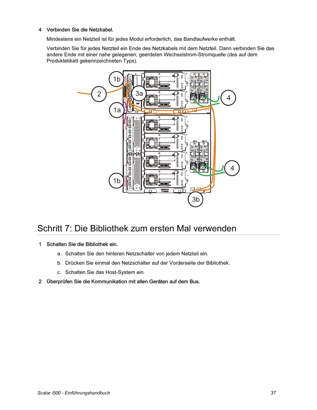 Quantum i500 manual Schritt 7 Die Bibliothek zum ersten Mal verwenden 