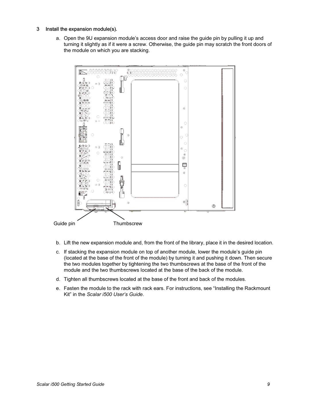 Quantum manual Scalar i500 Getting Started Guide 