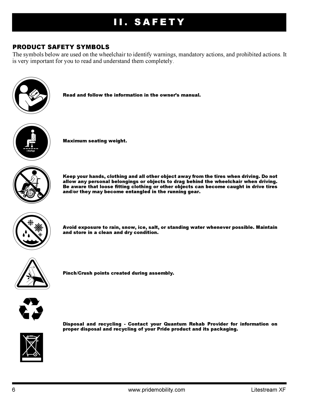 Quantum INFMANU2788 manual S a F E T Y, Product Safety Symbols 