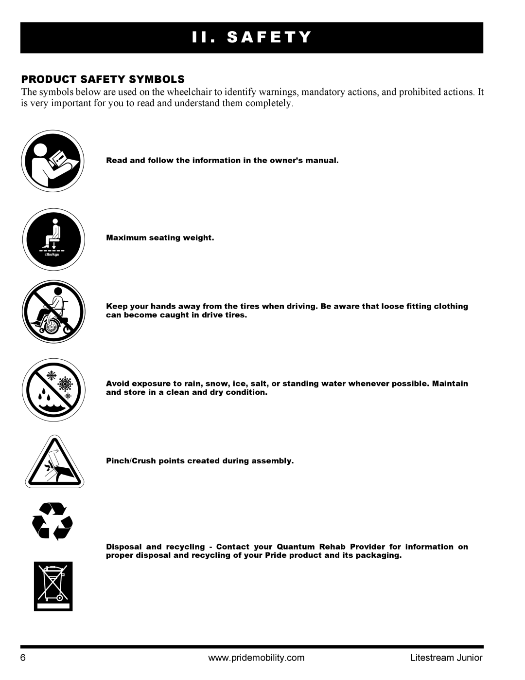 Quantum INFMANU4169 manual S a F E T Y, Product Safety Symbols 