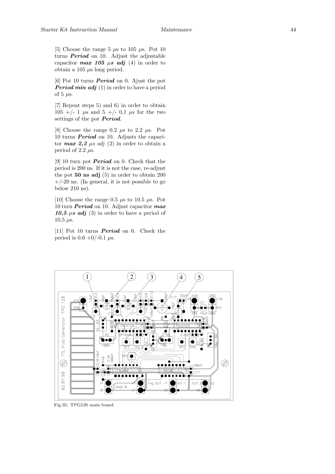 Quantum Instruments Cascade Laser Starter Kit manual TPG128 main board 