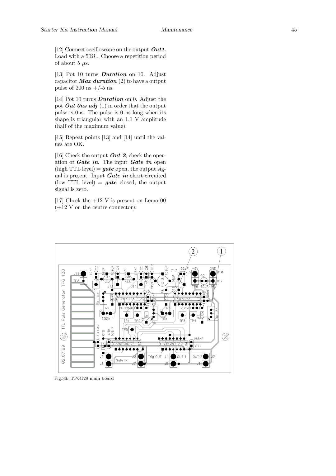 Quantum Instruments Cascade Laser Starter Kit manual TPG128 main board 