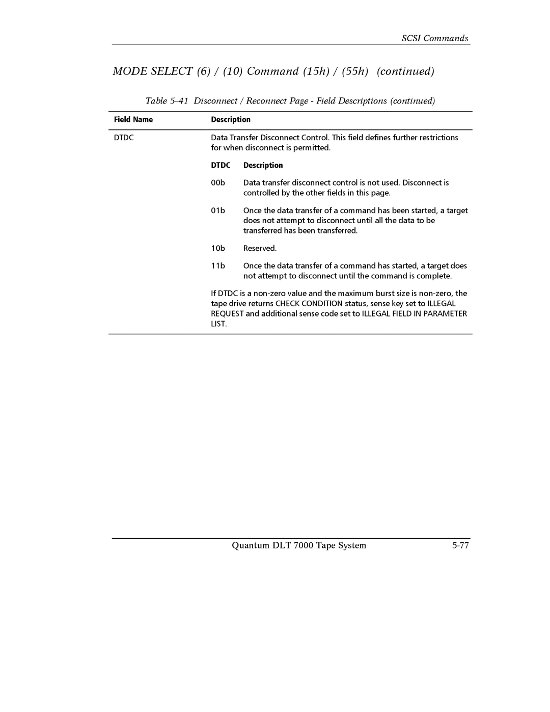 Quantum Instruments DLT 7000 manual For when disconnect is permitted 