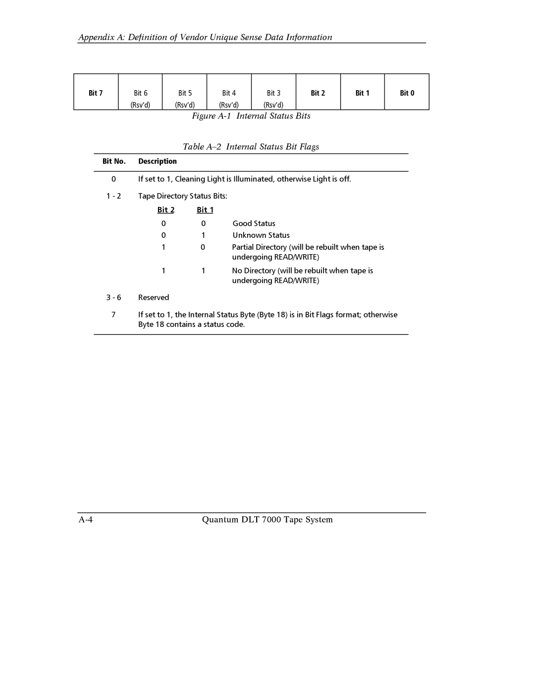 Quantum Instruments DLT 7000 manual Bit 