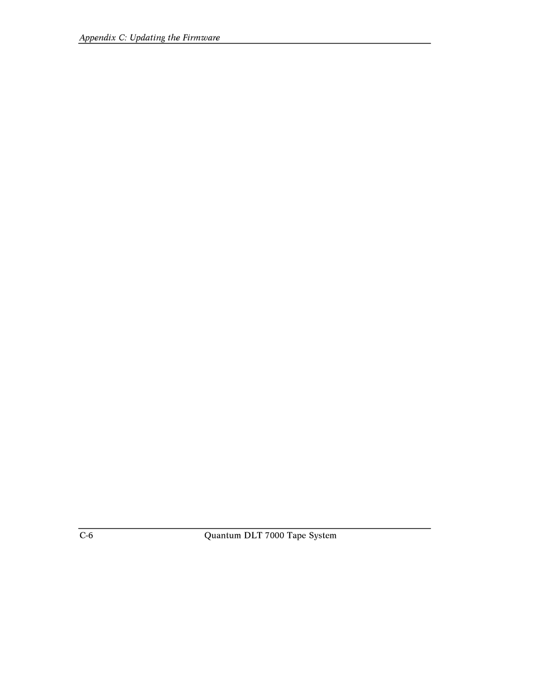 Quantum Instruments DLT 7000 manual Appendix C Updating the Firmware 