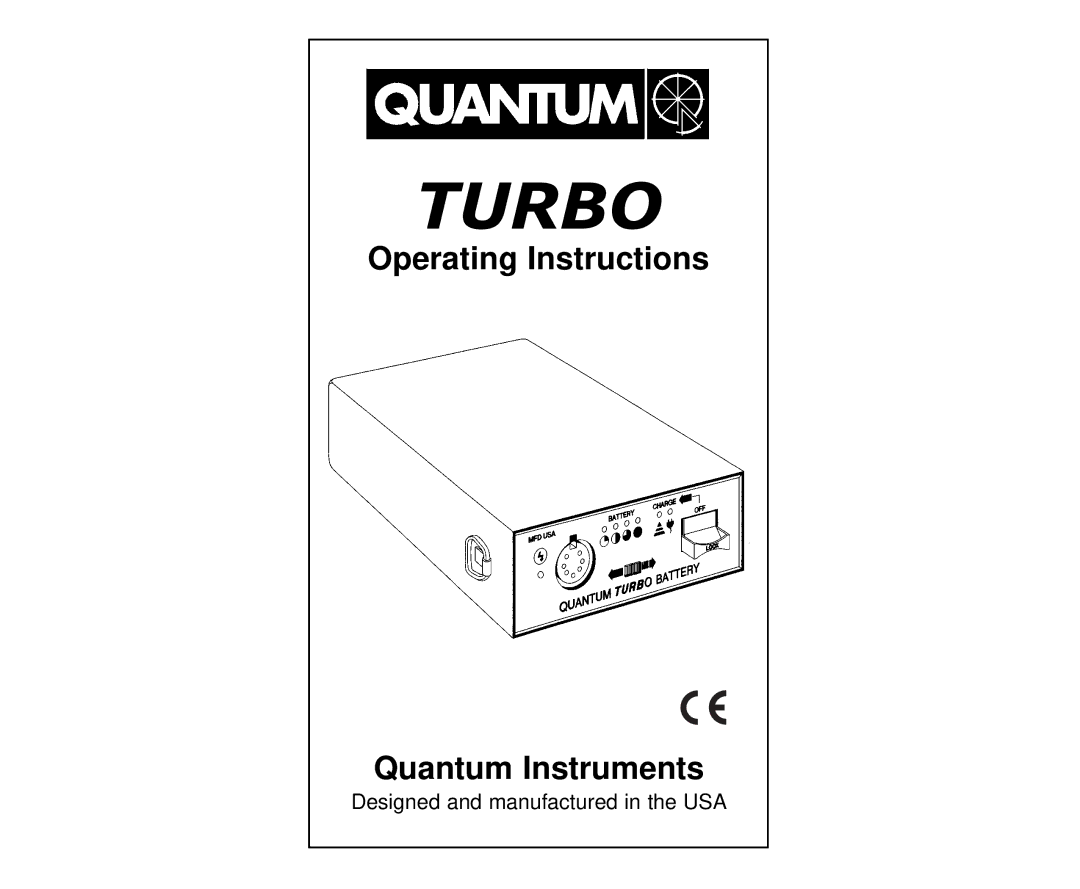 Quantum Instruments K37174 operating instructions Turbo 