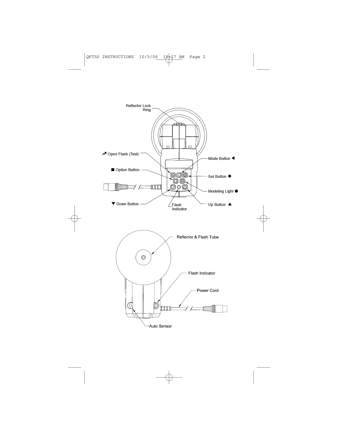 Quantum Instruments QFT5d-R, QFX5d-R operating instructions QFT5D Instructions 10/5/06 1027 AM 