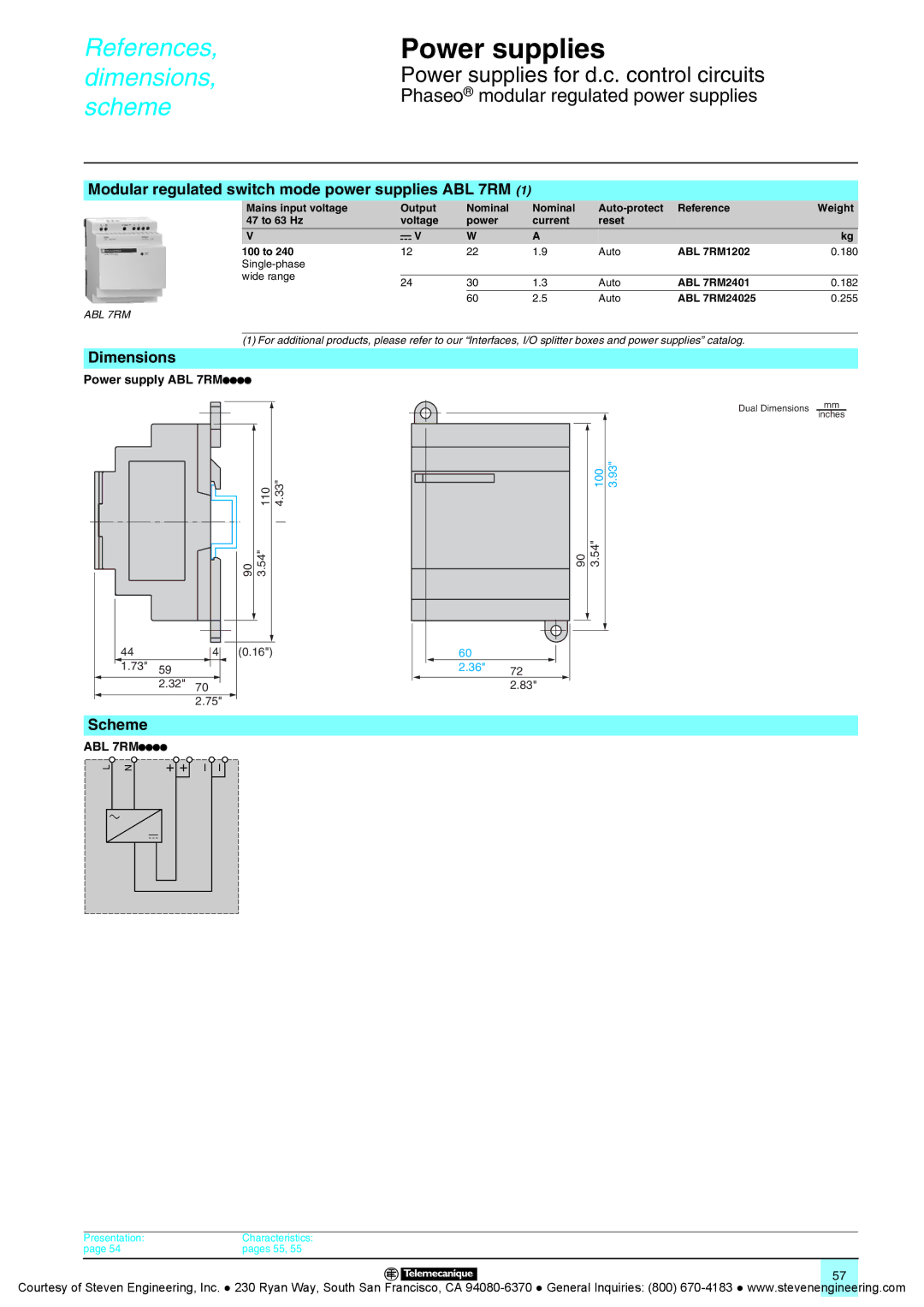 Quantum Instruments Splitter Boxes Modular regulated switch mode power supplies ABL 7RM, Scheme, Power supply ABL 7RMpppp 