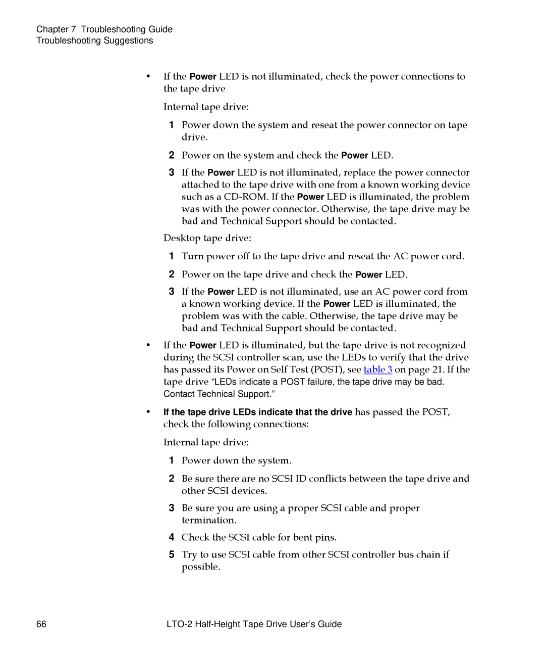 Quantum LTO-2 manual Troubleshooting Guide Troubleshooting Suggestions 