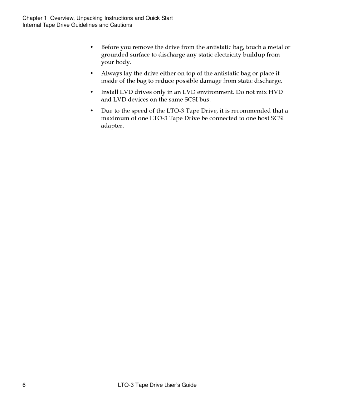 Quantum manual LTO-3 Tape Drive User’s Guide 