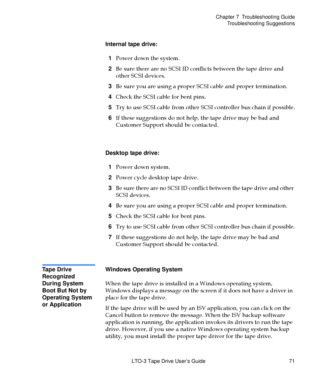 Quantum LTO-3 manual Windows Operating System 