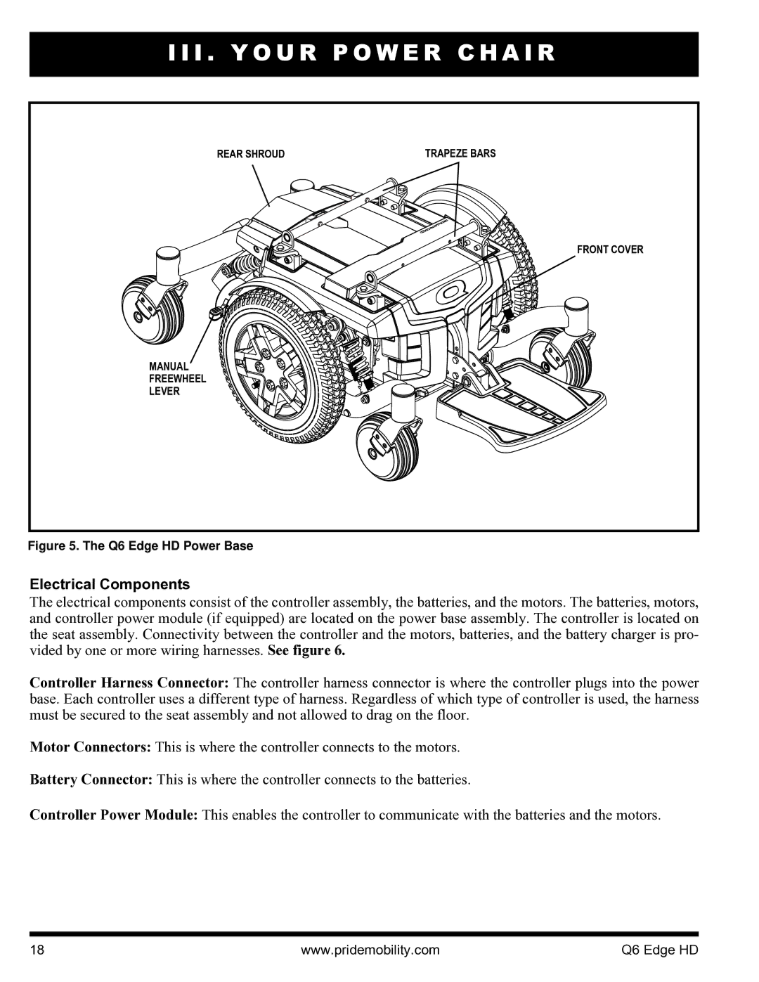 Quantum manual Electrical Components, Q6 Edge HD Power Base 