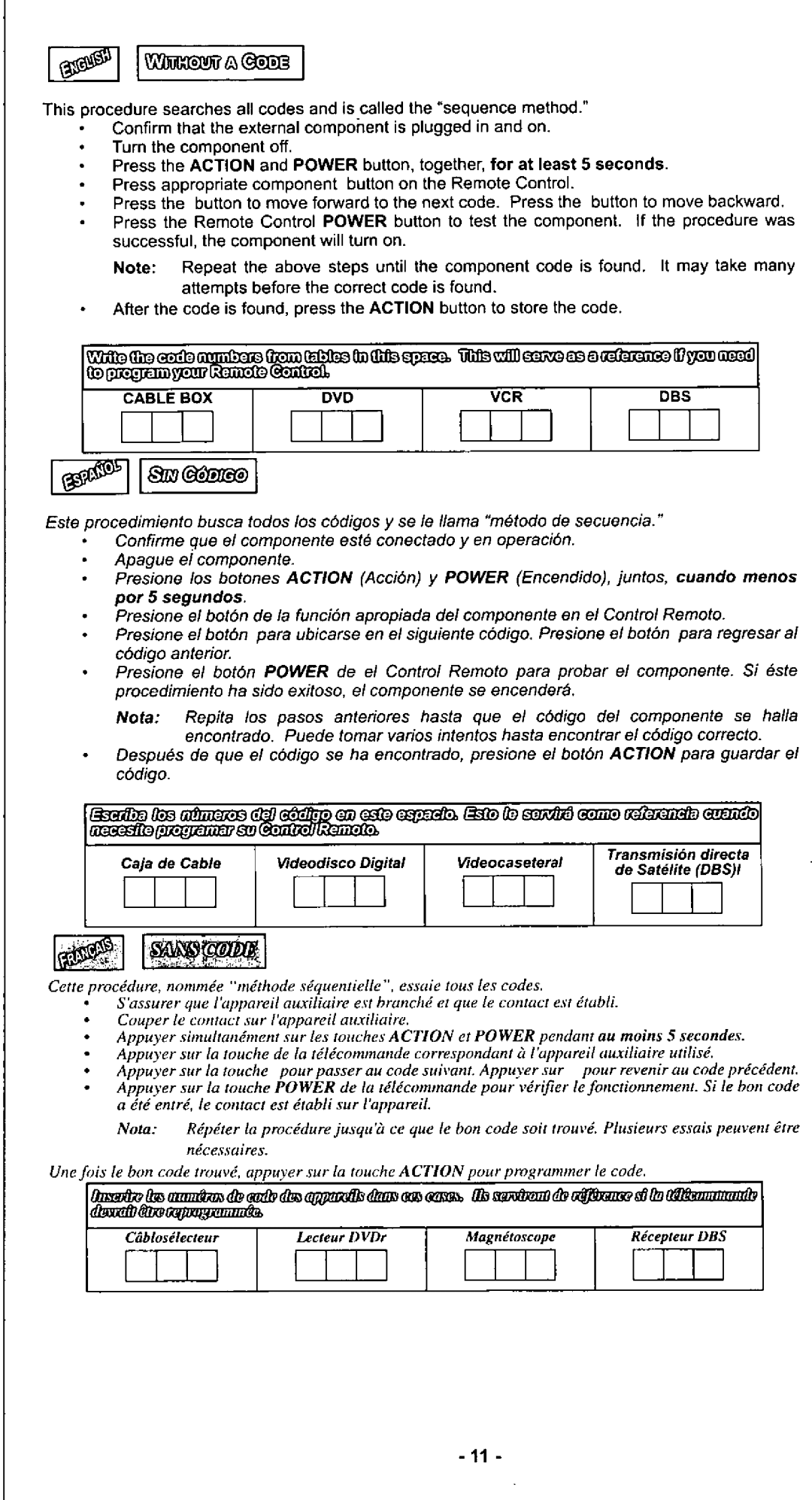 Quasar EUR511166 manual 