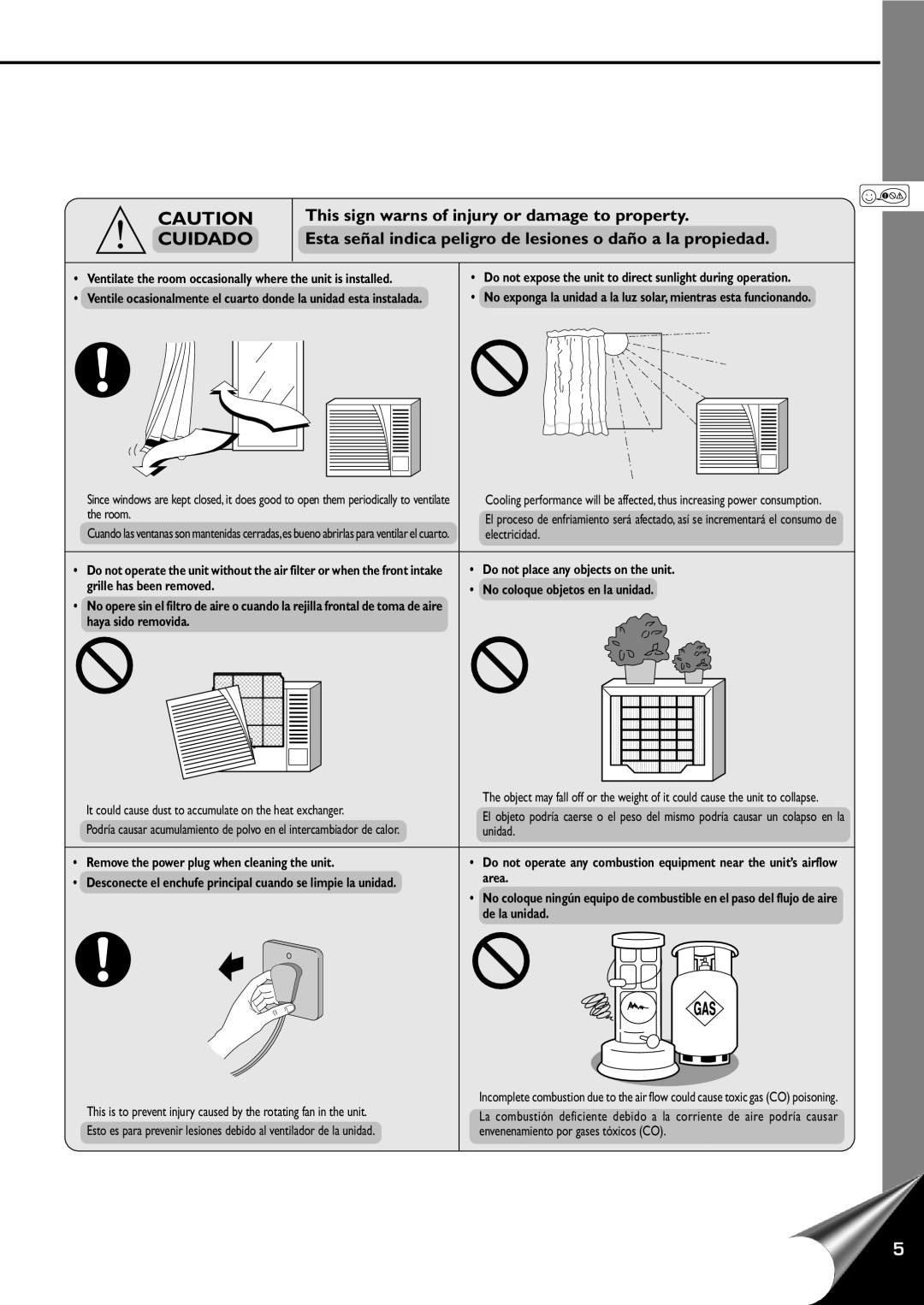 Quasar HQ-2121RH, HQ-2101RH manual Cuidado, Room 