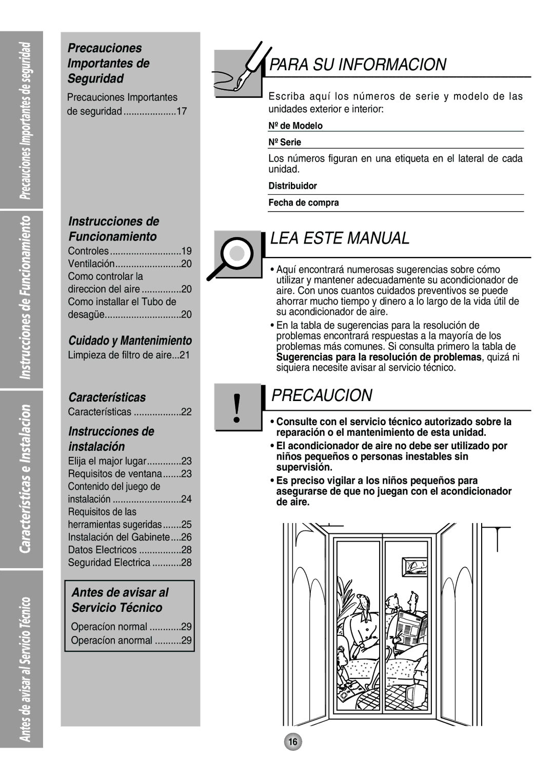 Quasar HQ-2244UH Precauciones Importantes de Seguridad, Instrucciones de Funcionamiento, Cuidado y Mantenimiento 