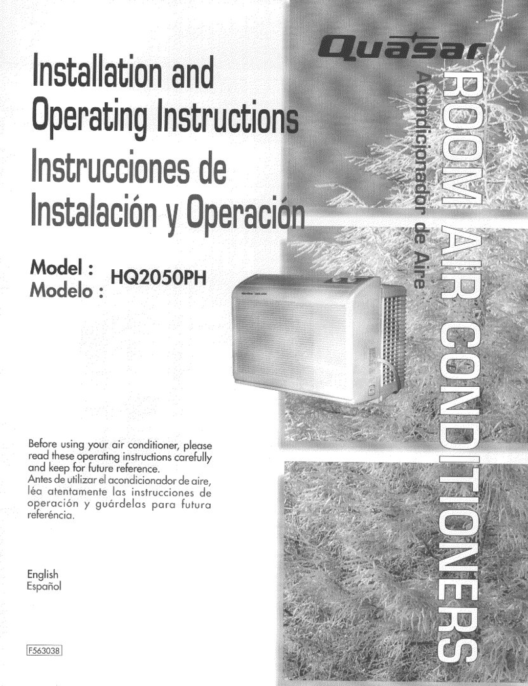 Quasar HQ2050PH manual 