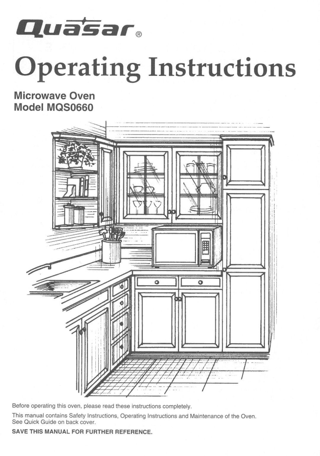 Quasar MQS0660 manual 