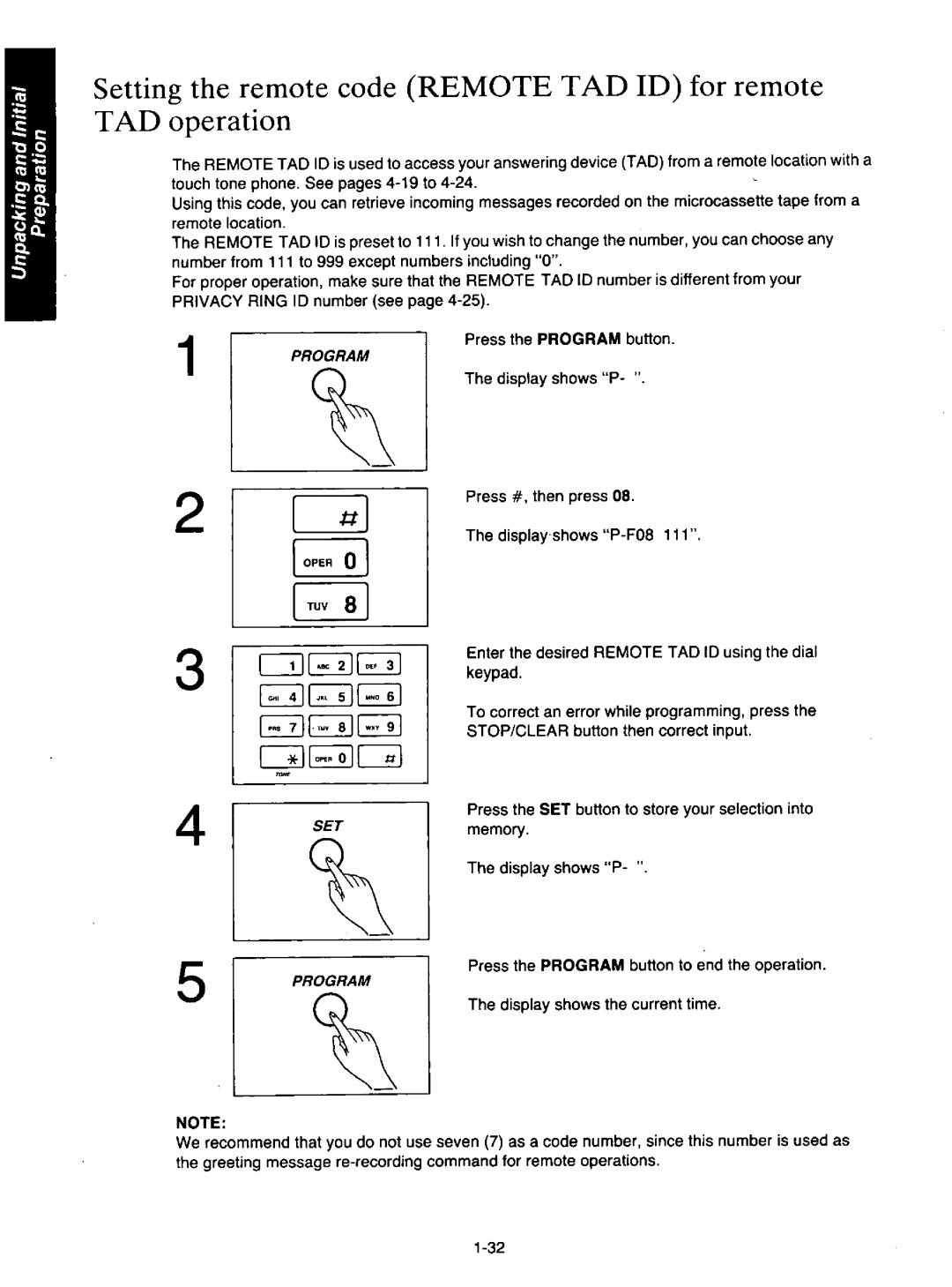 Quasar PAX210 manual 