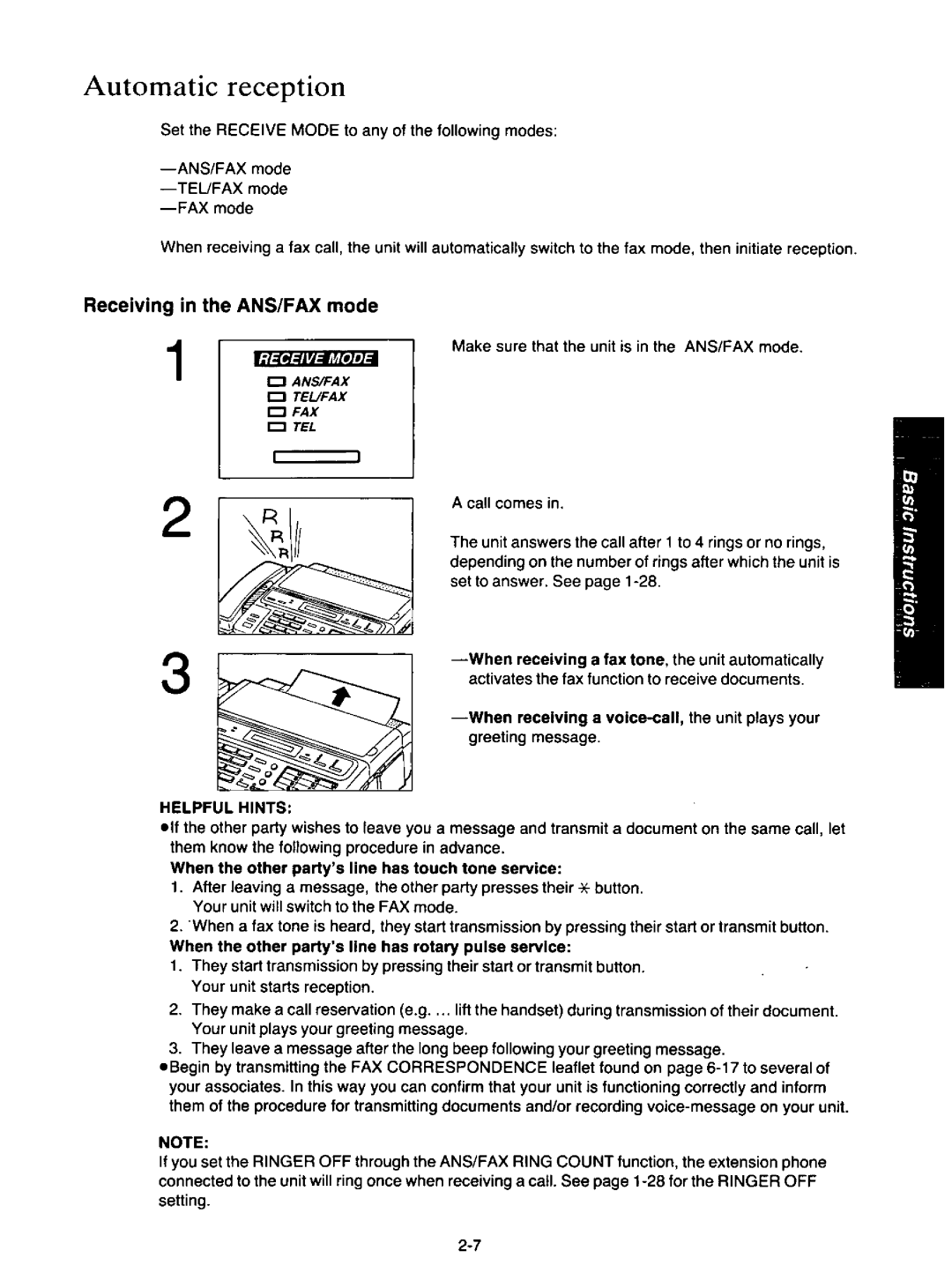 Quasar PAX210 manual 