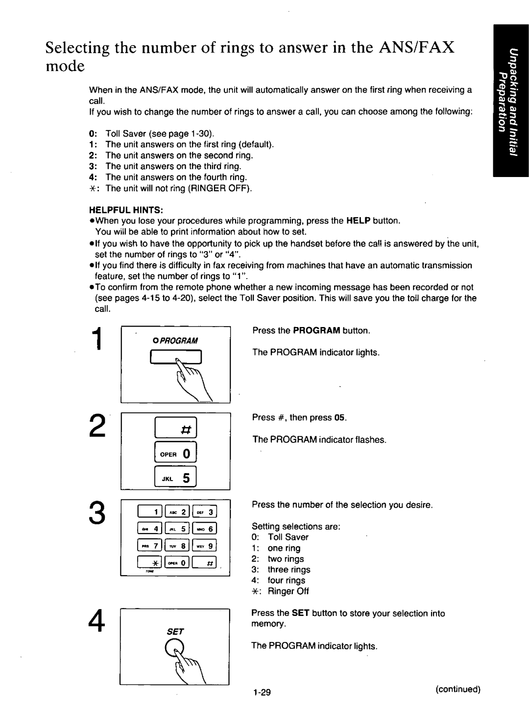 Quasar PAX405 manual 