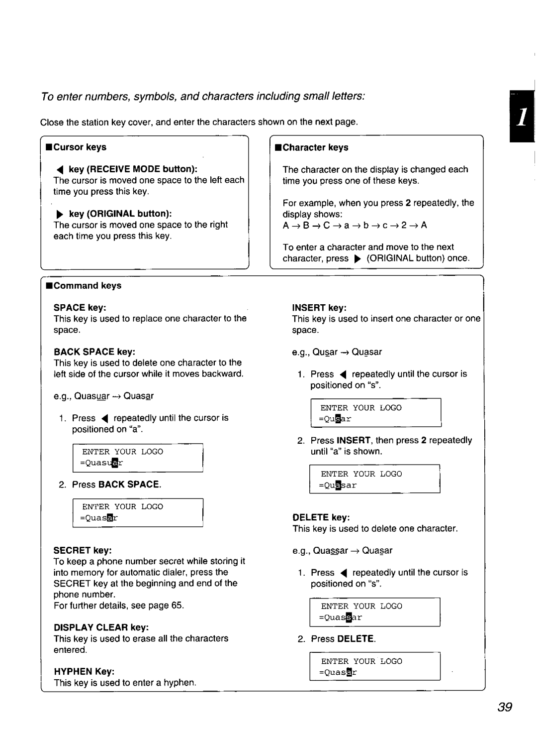 Quasar PPX2000 manual 