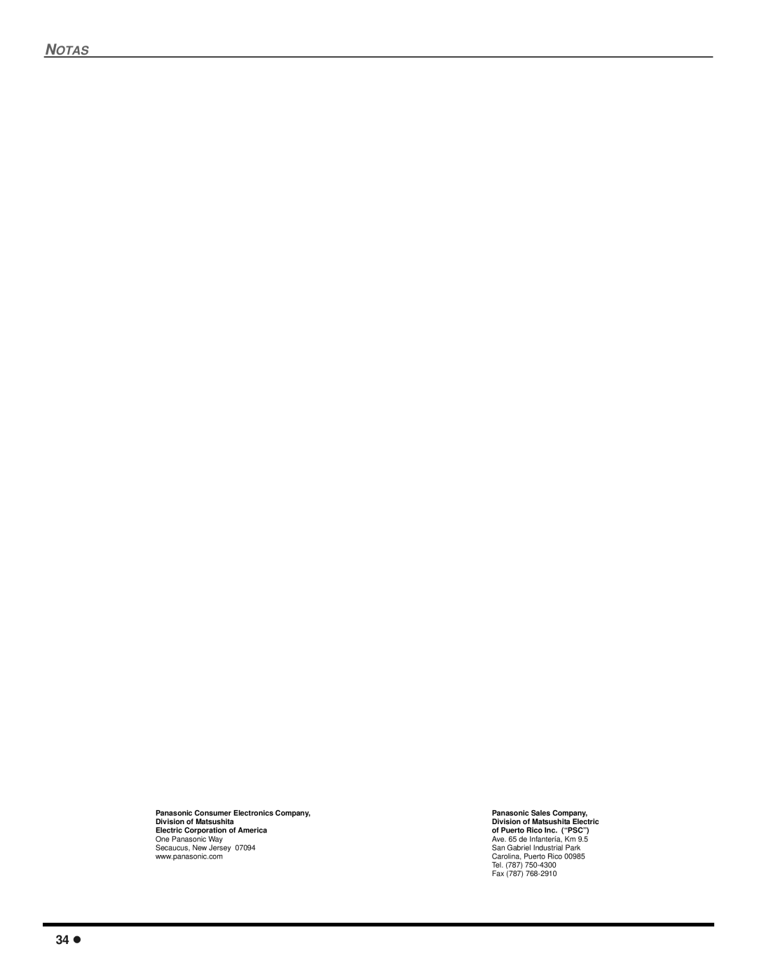 Quasar SP-3235 operating instructions Notas 