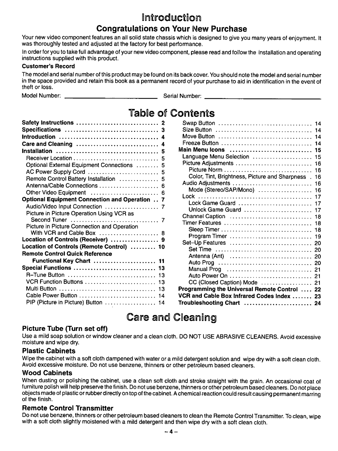 Quasar SP2729 manual 