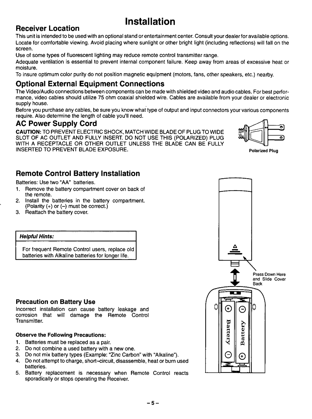 Quasar SP2729 manual 