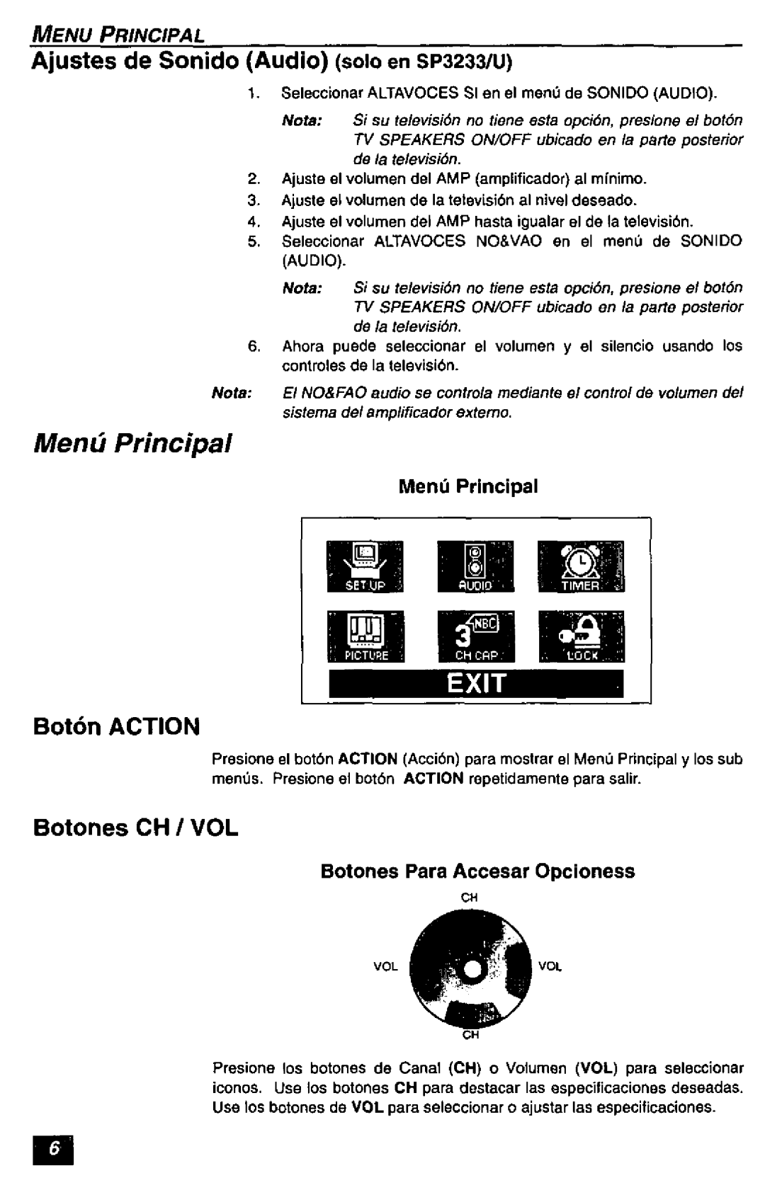 Quasar SP3233, SP2723 manual 