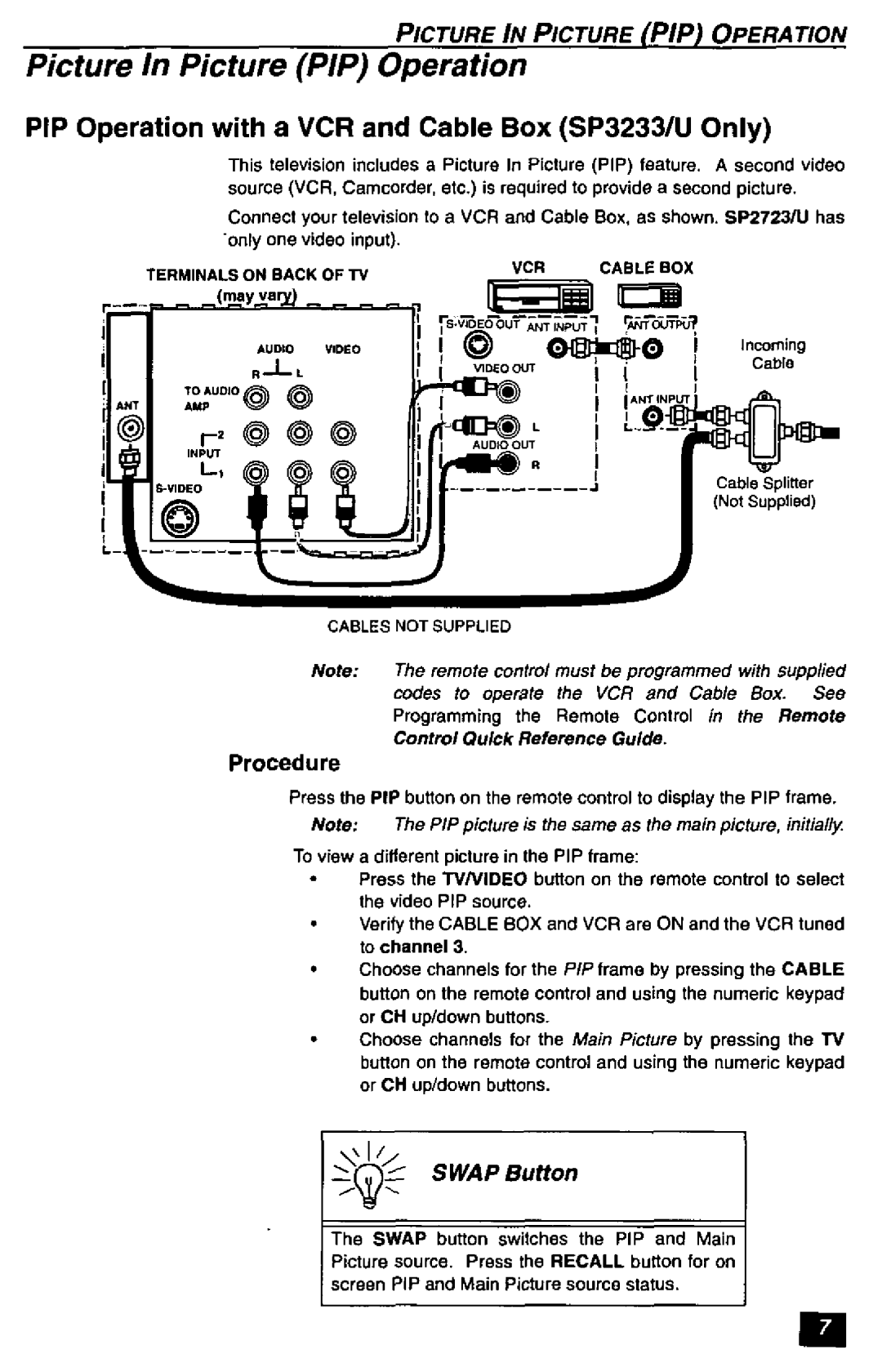 Quasar SP2723, SP3233 manual 