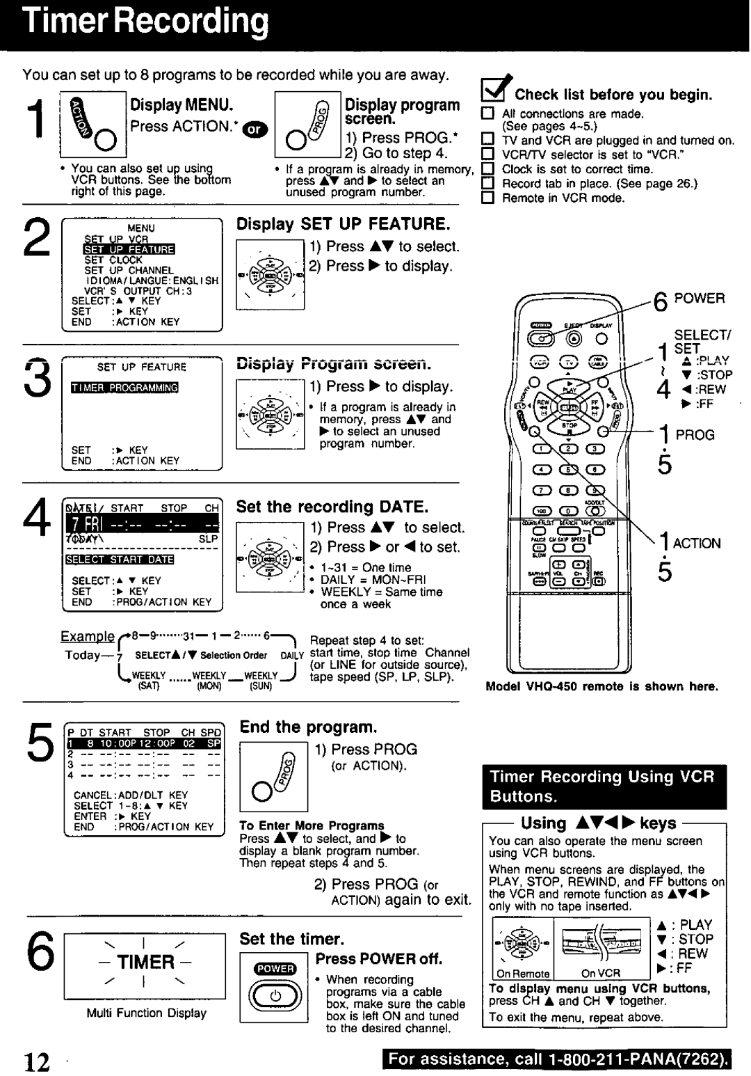 Quasar VHQ-400 manual 