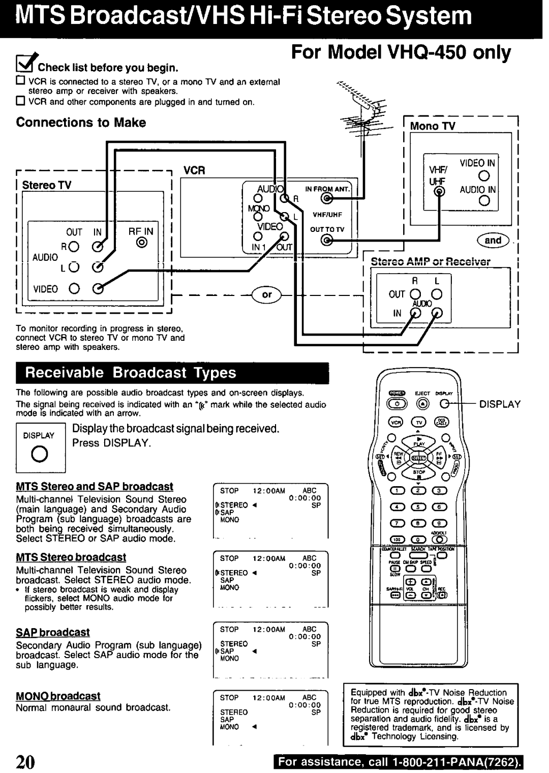 Quasar VHQ-400 manual 