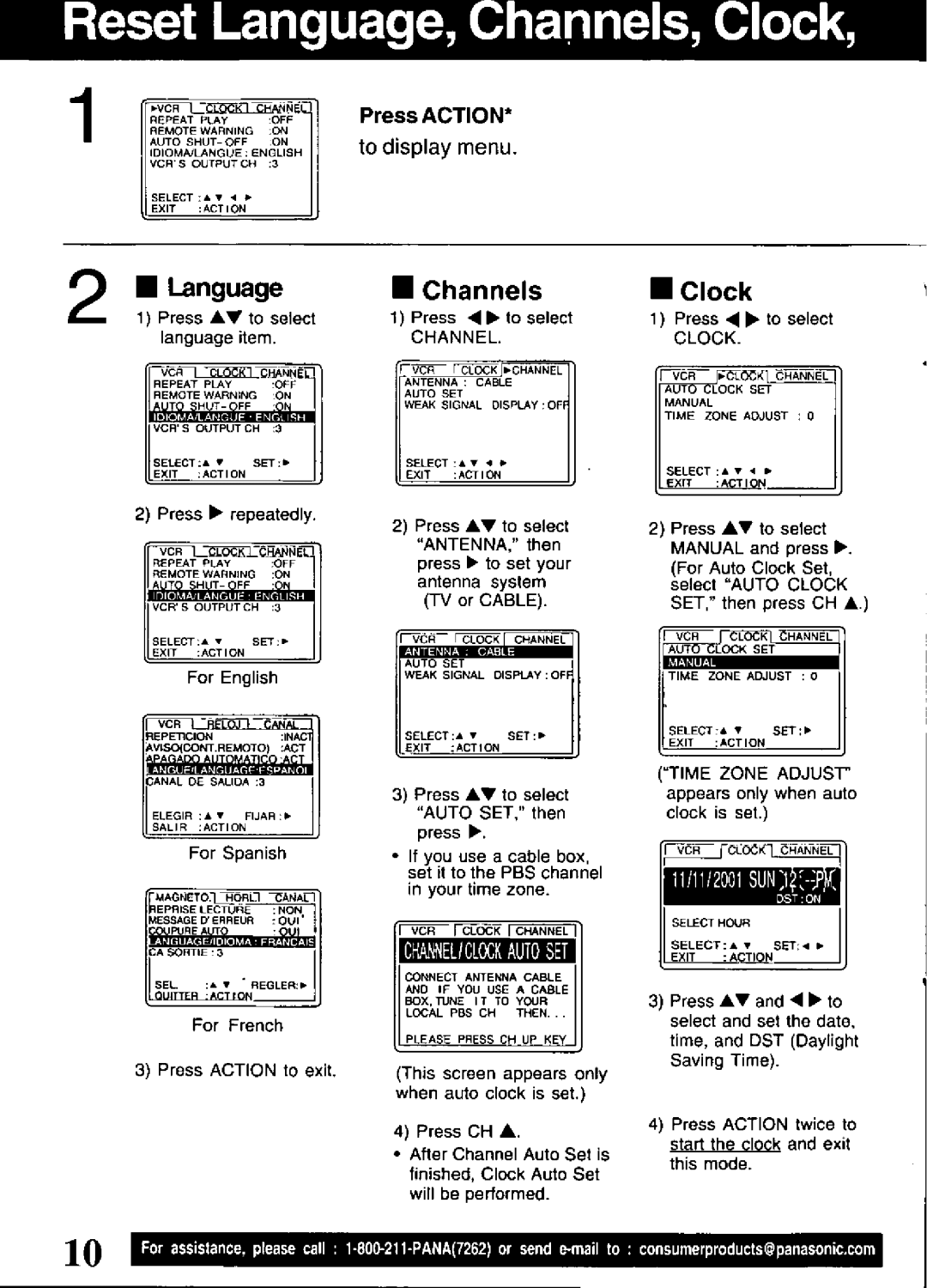 Quasar VHQ-401, VHQ-451 manual 