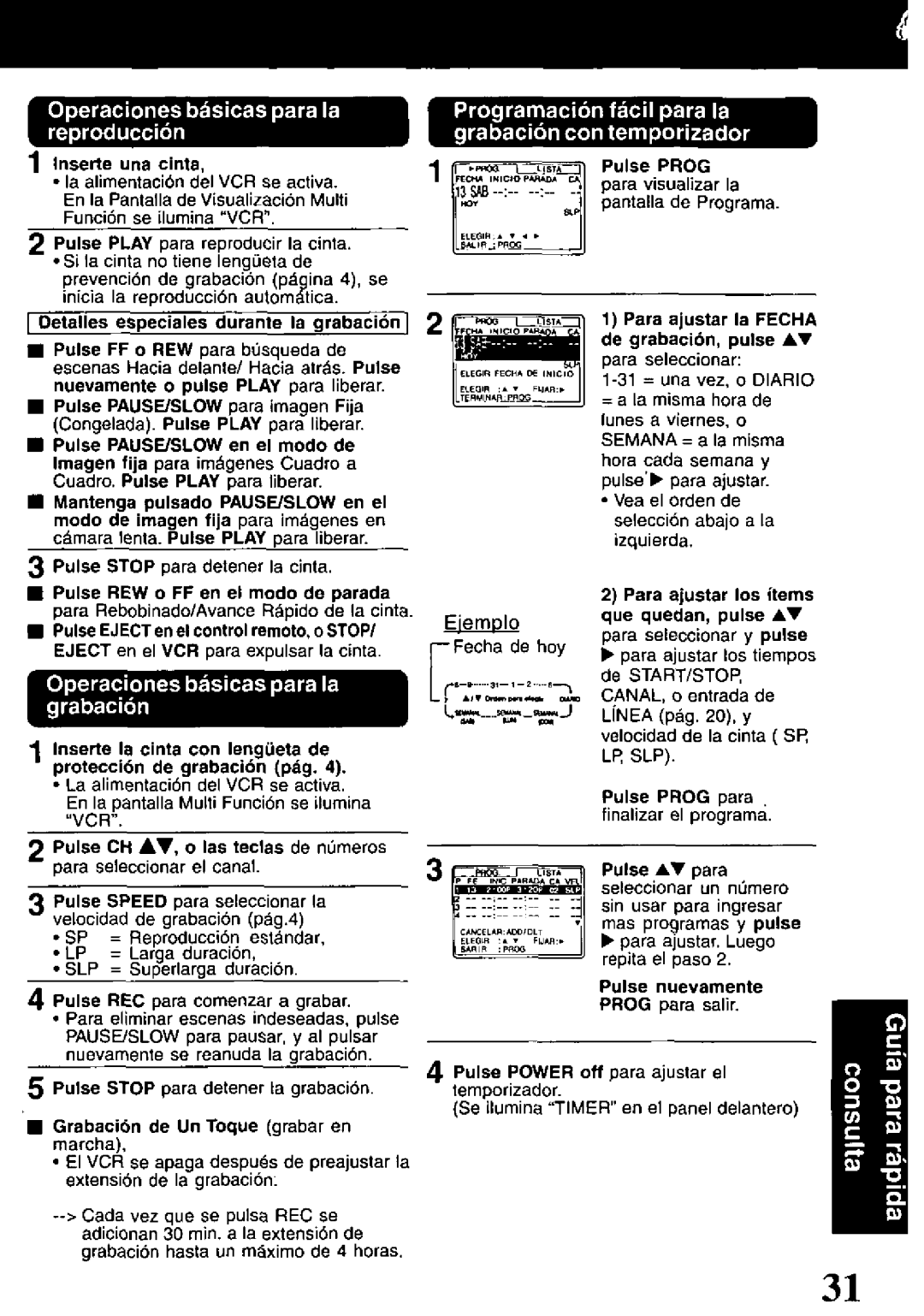 Quasar VHQ-451, VHQ-401 manual 